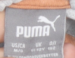 Boys UK Size 11-12 Years PUMA Grey Full Zip Hoodie