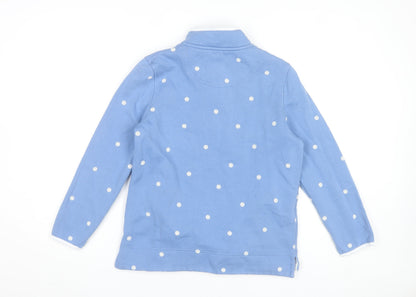 Crew Clothing Women’s Blue Floral Henley Sweatshirt Size 10