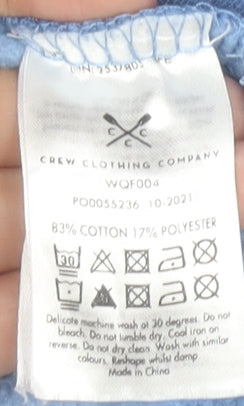Crew Clothing Women’s Blue Floral Henley Sweatshirt Size 10