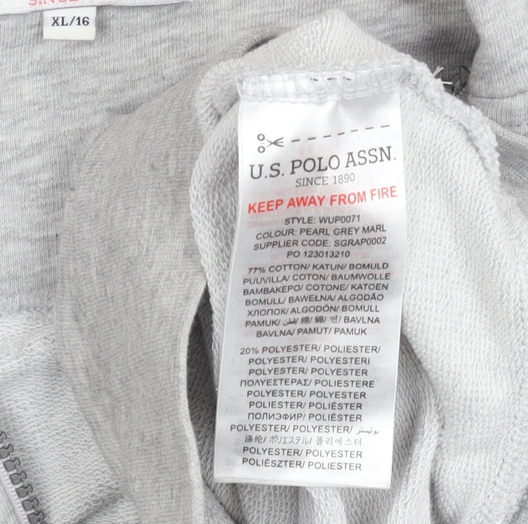 Womens UK Size 16 U.S. Polo Assn. Grey Basic Jacket