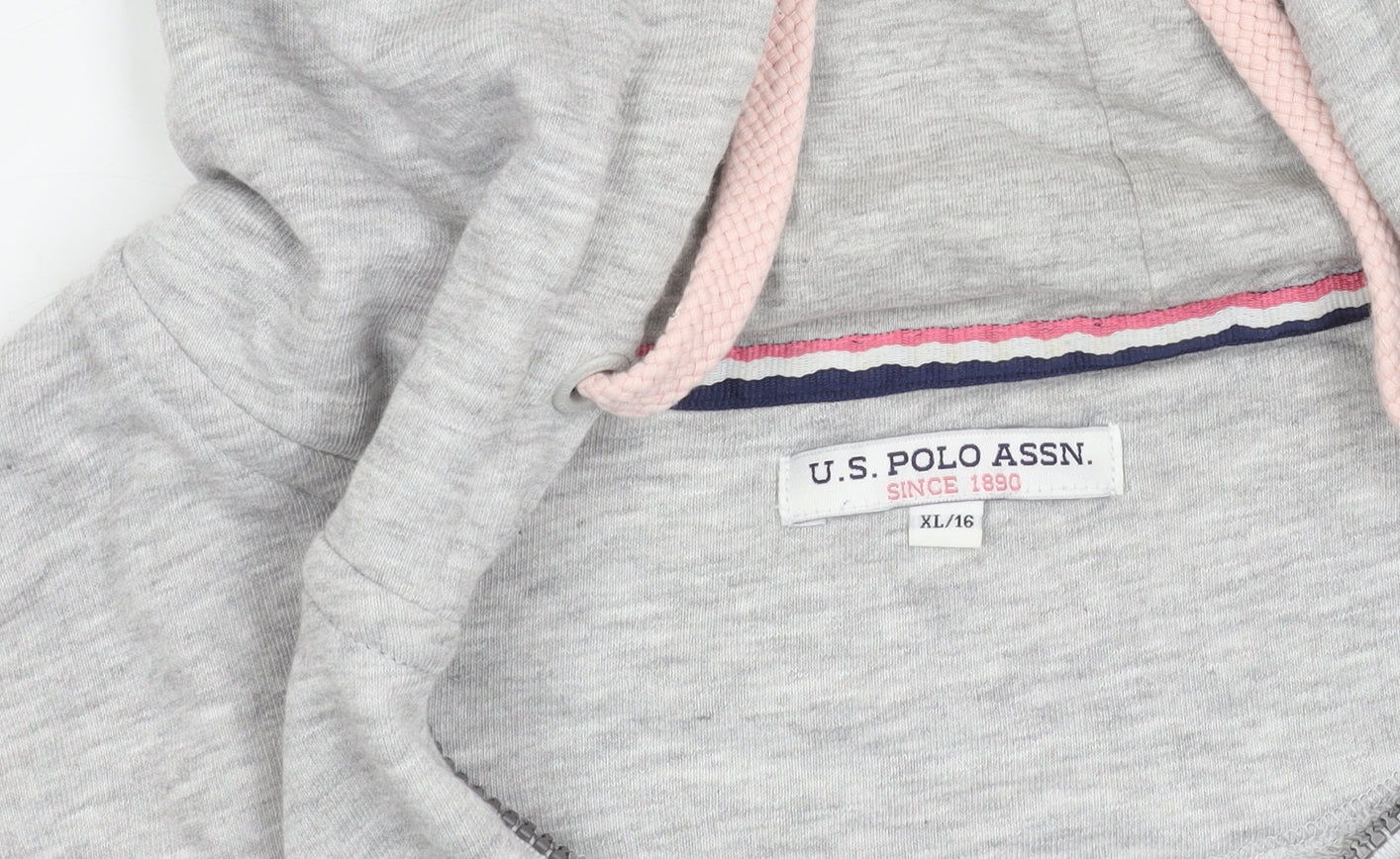 Womens UK Size 16 U.S. Polo Assn. Grey Basic Jacket