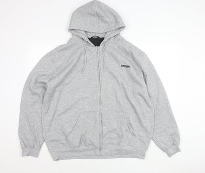 Southbay Unisex Adults Grey Full Zip Hoodie Jacket L