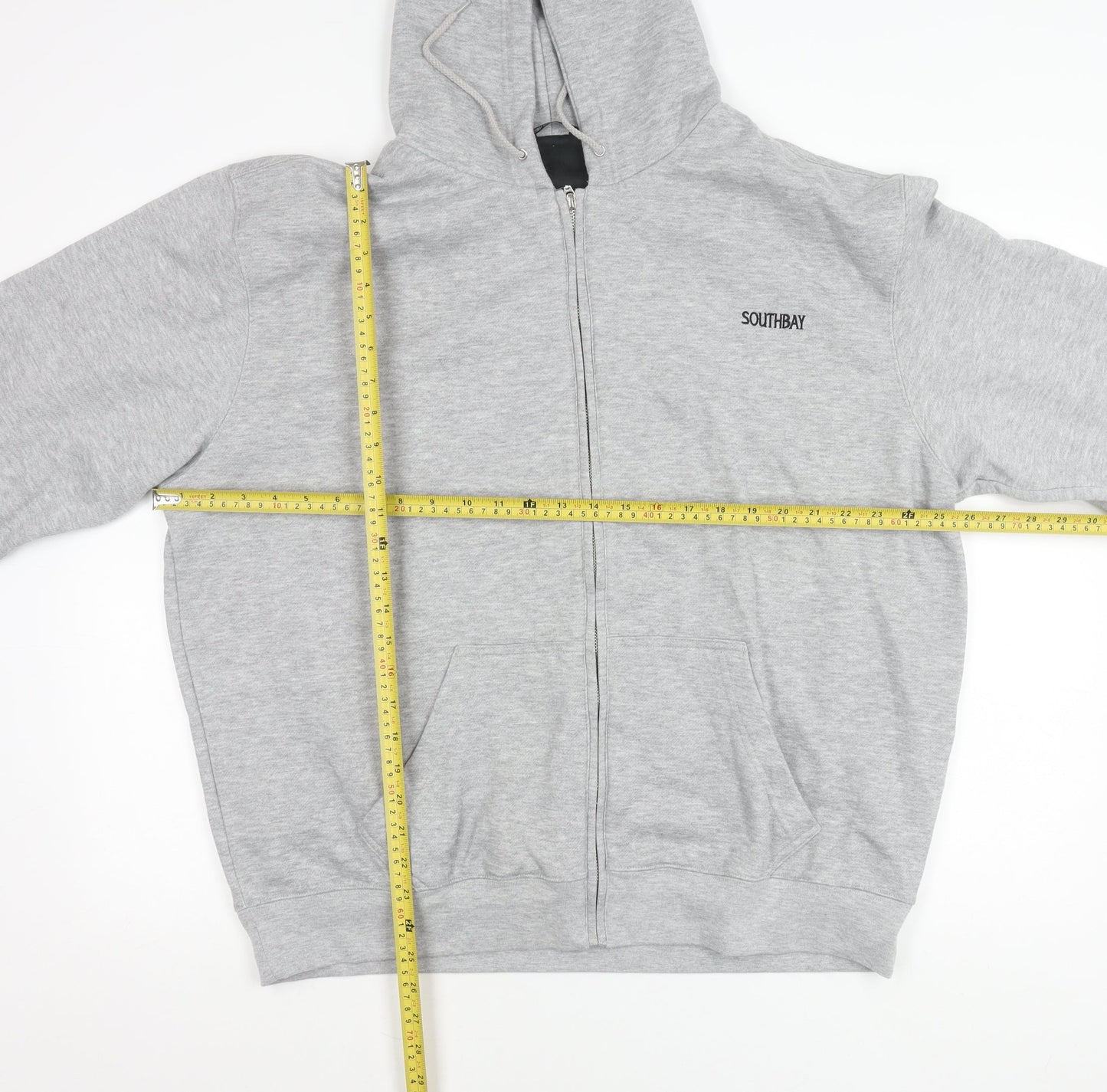 Southbay Unisex Adults Grey Full Zip Hoodie Jacket L