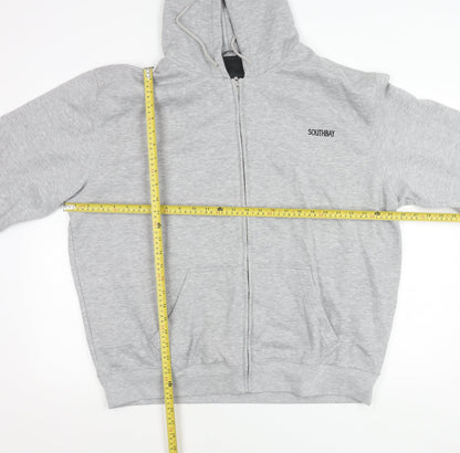 Southbay Unisex Adults Grey Full Zip Hoodie Jacket L