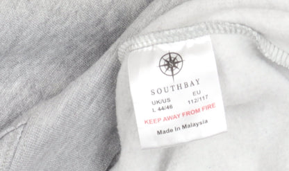 Southbay Unisex Adults Grey Full Zip Hoodie Jacket L