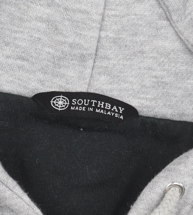 Southbay Unisex Adults Grey Full Zip Hoodie Jacket L