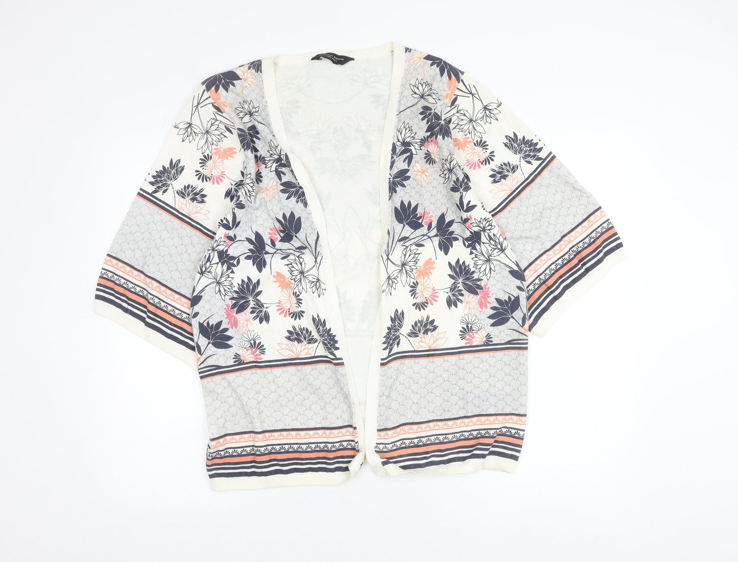 Dorothy Perkins Women’s Multicoloured Floral 3/4 Sleeve Cardigan L