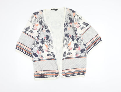 Dorothy Perkins Women’s Multicoloured Floral 3/4 Sleeve Cardigan L