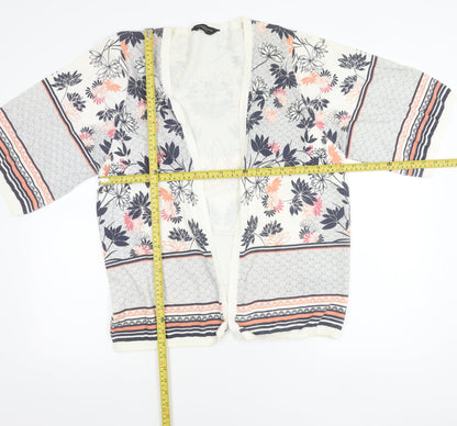 Dorothy Perkins Women’s Multicoloured Floral 3/4 Sleeve Cardigan L