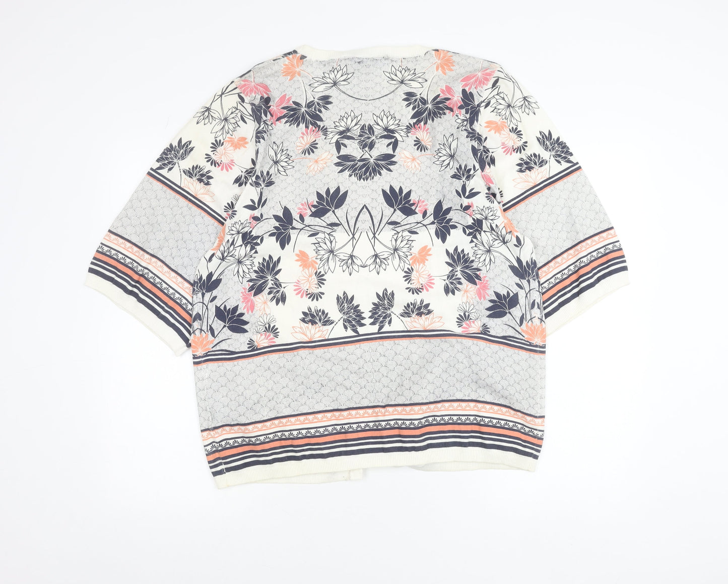 Dorothy Perkins Women’s Multicoloured Floral 3/4 Sleeve Cardigan L