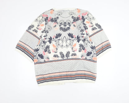 Dorothy Perkins Women’s Multicoloured Floral 3/4 Sleeve Cardigan L