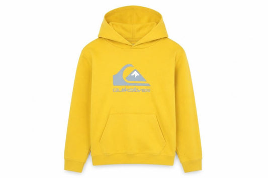 Boys UK Size 14 Years Quiksilver Yellow Pullover Hoodie