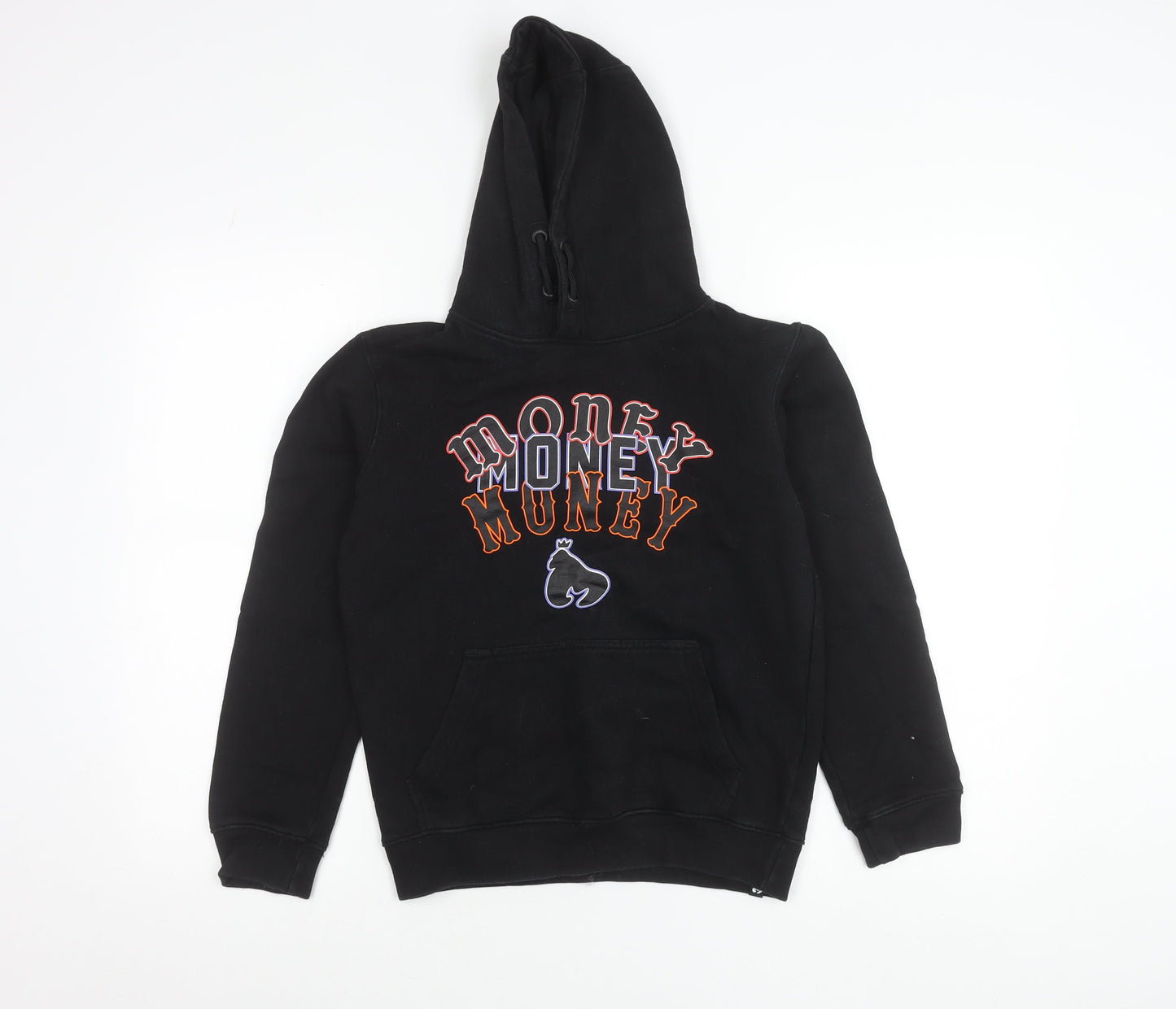 Money Boys Black Hoodie 12-13 Years Pullover Graphic Embroidered Logo