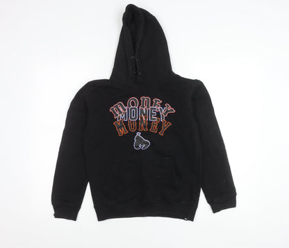 Money Boys Black Hoodie 12-13 Years Pullover Graphic Embroidered Logo