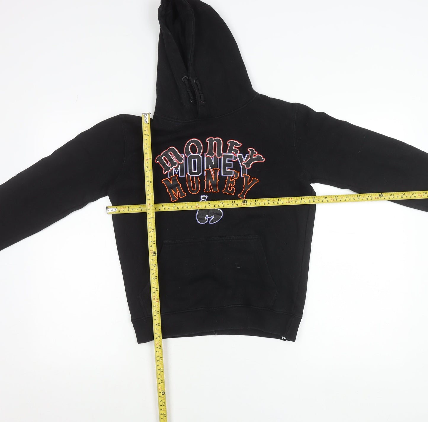 Money Boys Black Hoodie 12-13 Years Pullover Graphic Embroidered Logo