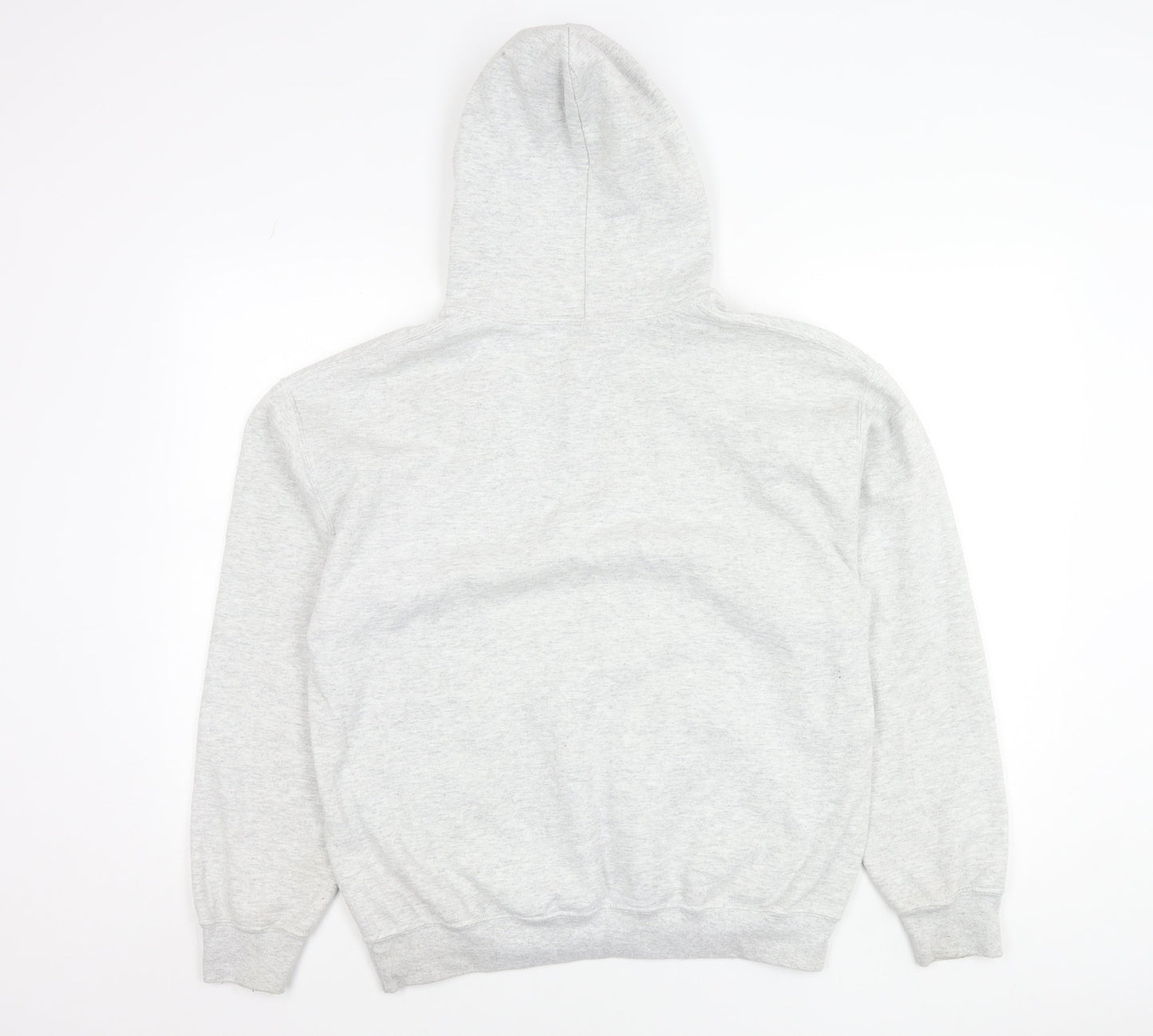 Gildan Unisex Adults Grey Pullover Hoodie M Graphic Print