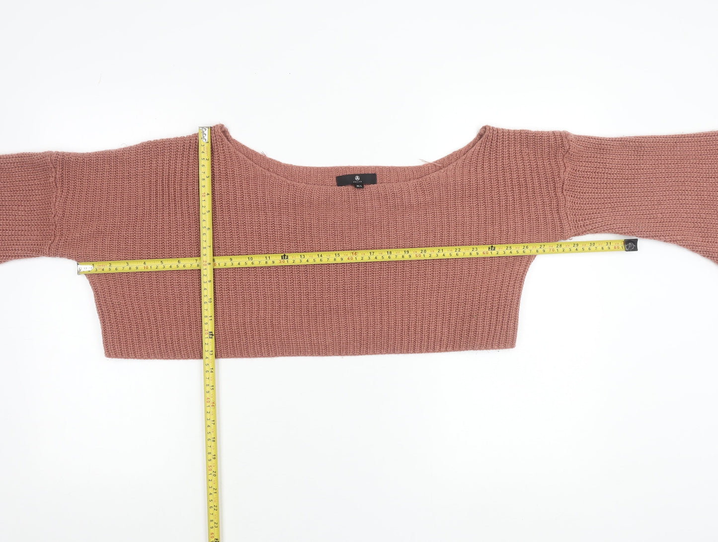 Missguided Women’s Pink Petite M/L Flared Sleeve Knit Jumper