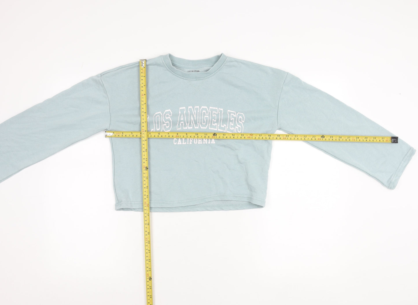 Primark Girls Blue Los Angeles Pullover Sweatshirt 12-13Y Crew Neck