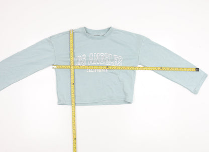 Primark Girls Blue Los Angeles Pullover Sweatshirt 12-13Y Crew Neck