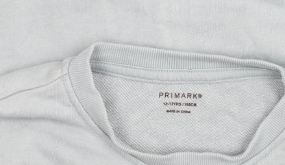 Primark Girls Blue Los Angeles Pullover Sweatshirt 12-13Y Crew Neck