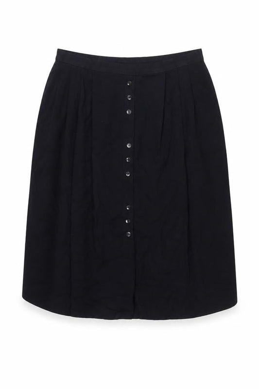Marks & Spencer Women’s Dark Navy Viscose Knee Length Skirt UK 20