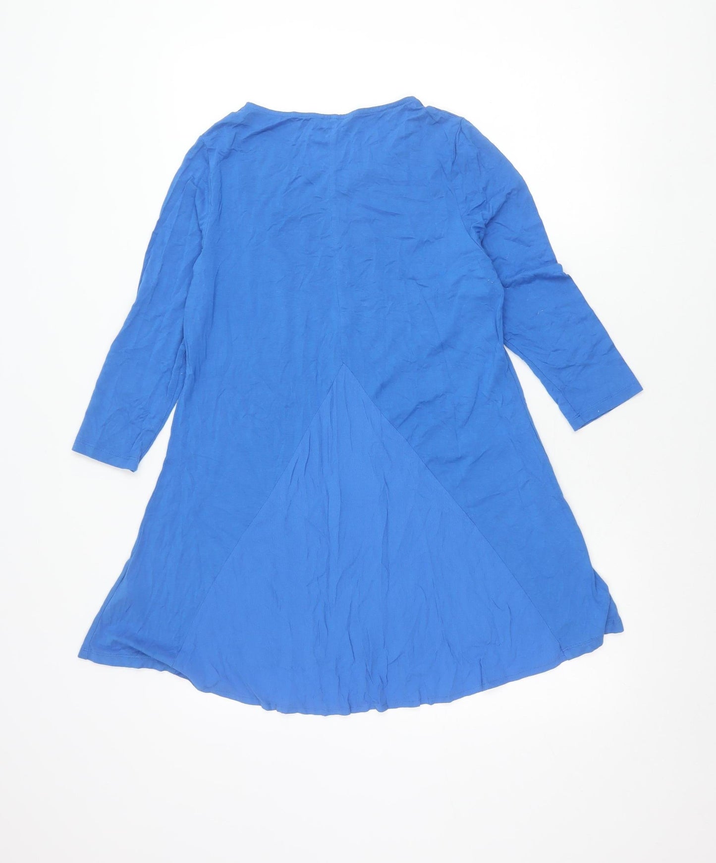 Marks and Spencer Women’s Blue Tunic Blouse UK 10 Viscose Stretch