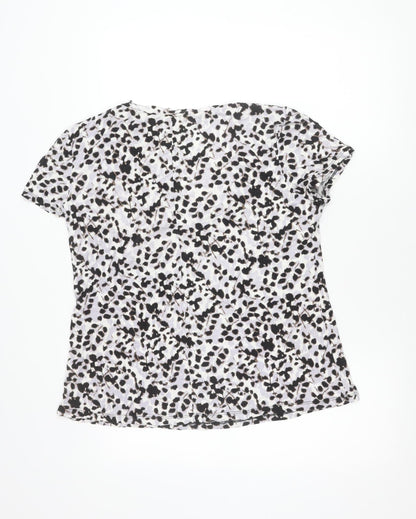 Bonmarché Women’s Multicoloured Animal Print V-Neck T-Shirt Size 20