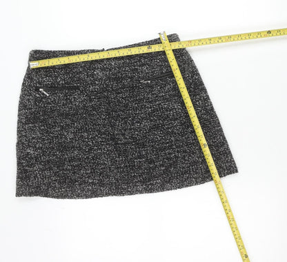 Gok Wan for Tu Women’s Black Tweed Skirt Size 12S Straight Pencil