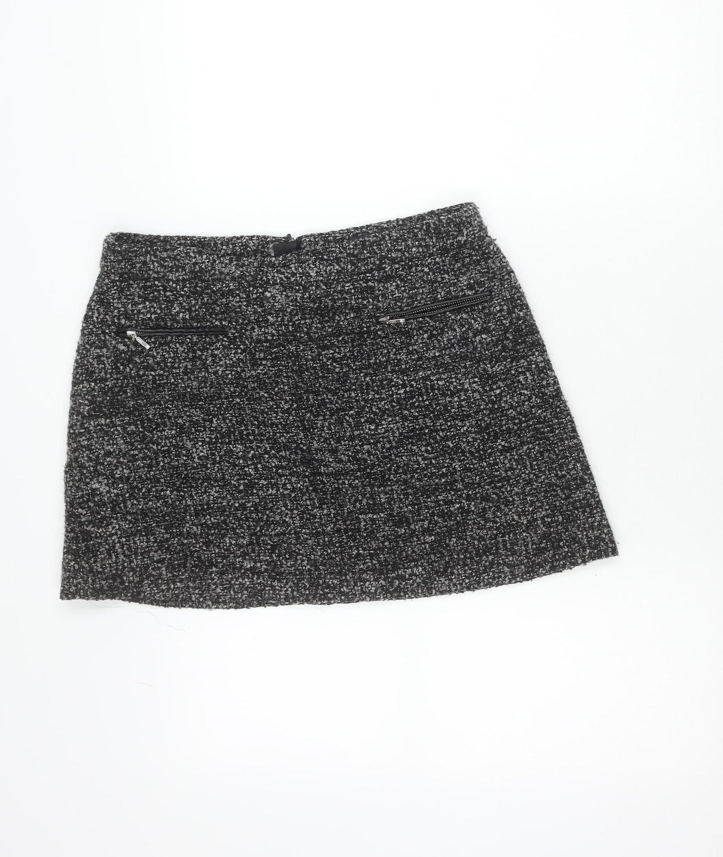 Gok Wan for Tu Women’s Black Tweed Skirt Size 12S Straight Pencil