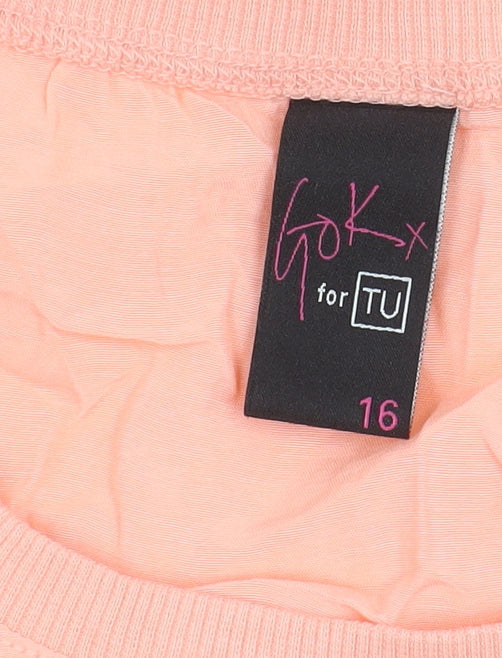Gok for TU Womens Pink Size 16 Crew Neck Short Sleeve T-Shirt