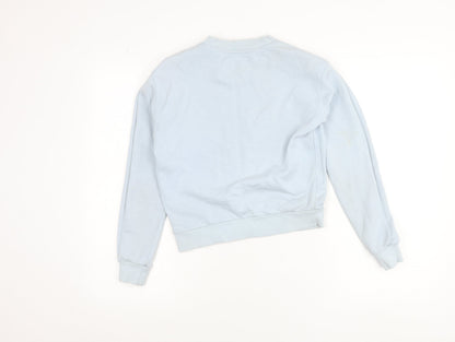 Zudio Women’s Blue XXS Pullover Sweatshirt Malibu Pier Print