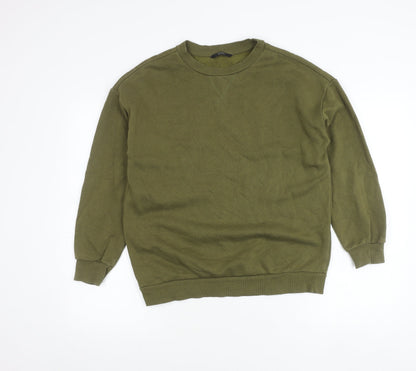George Women’s Green Pullover Sweatshirt Size 8 Cotton Blend