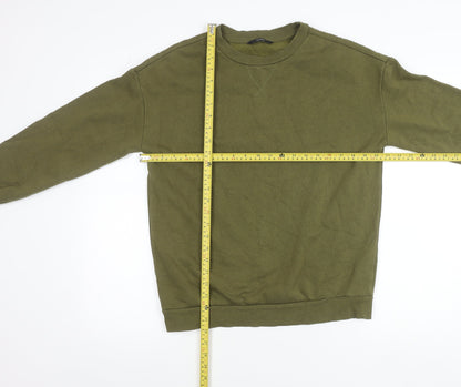George Women’s Green Pullover Sweatshirt Size 8 Cotton Blend