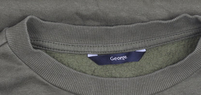 George Women’s Green Pullover Sweatshirt Size 8 Cotton Blend