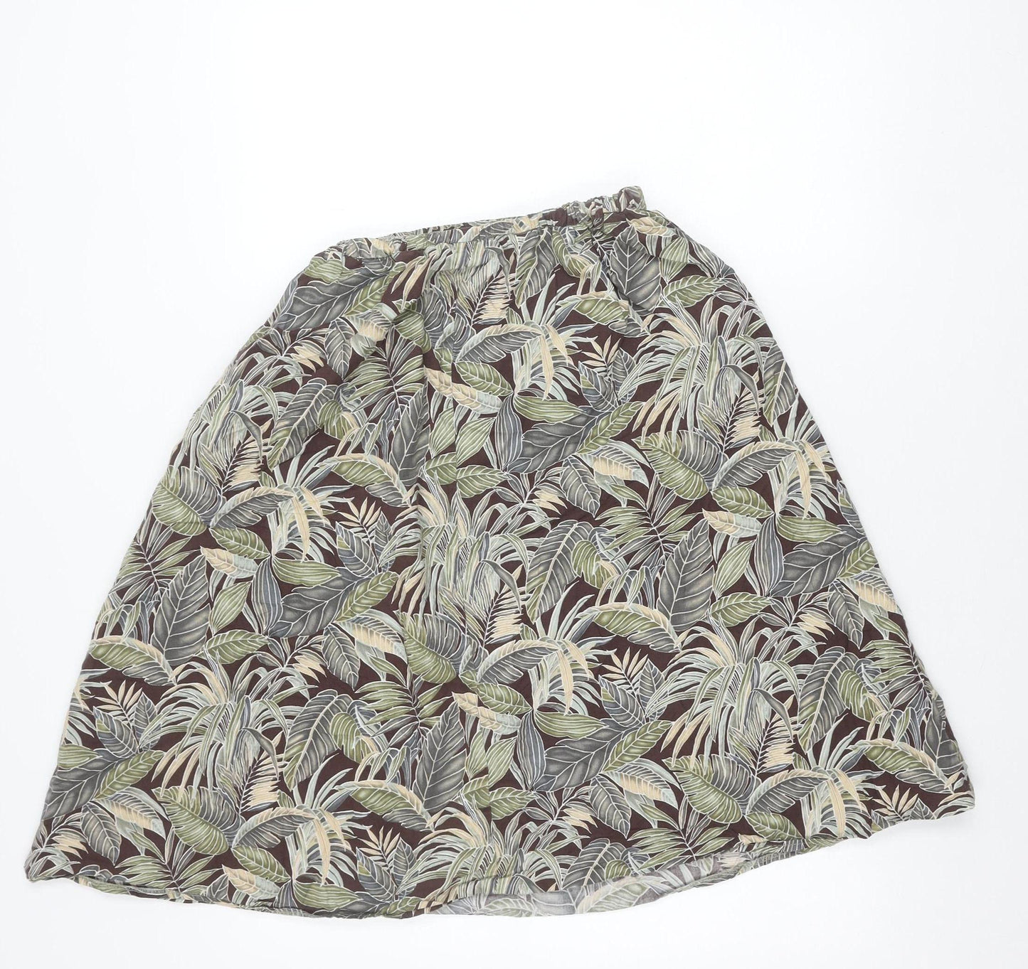 Carr & Westley Women’s Multicoloured Floral A-Line Midi Skirt Size 14