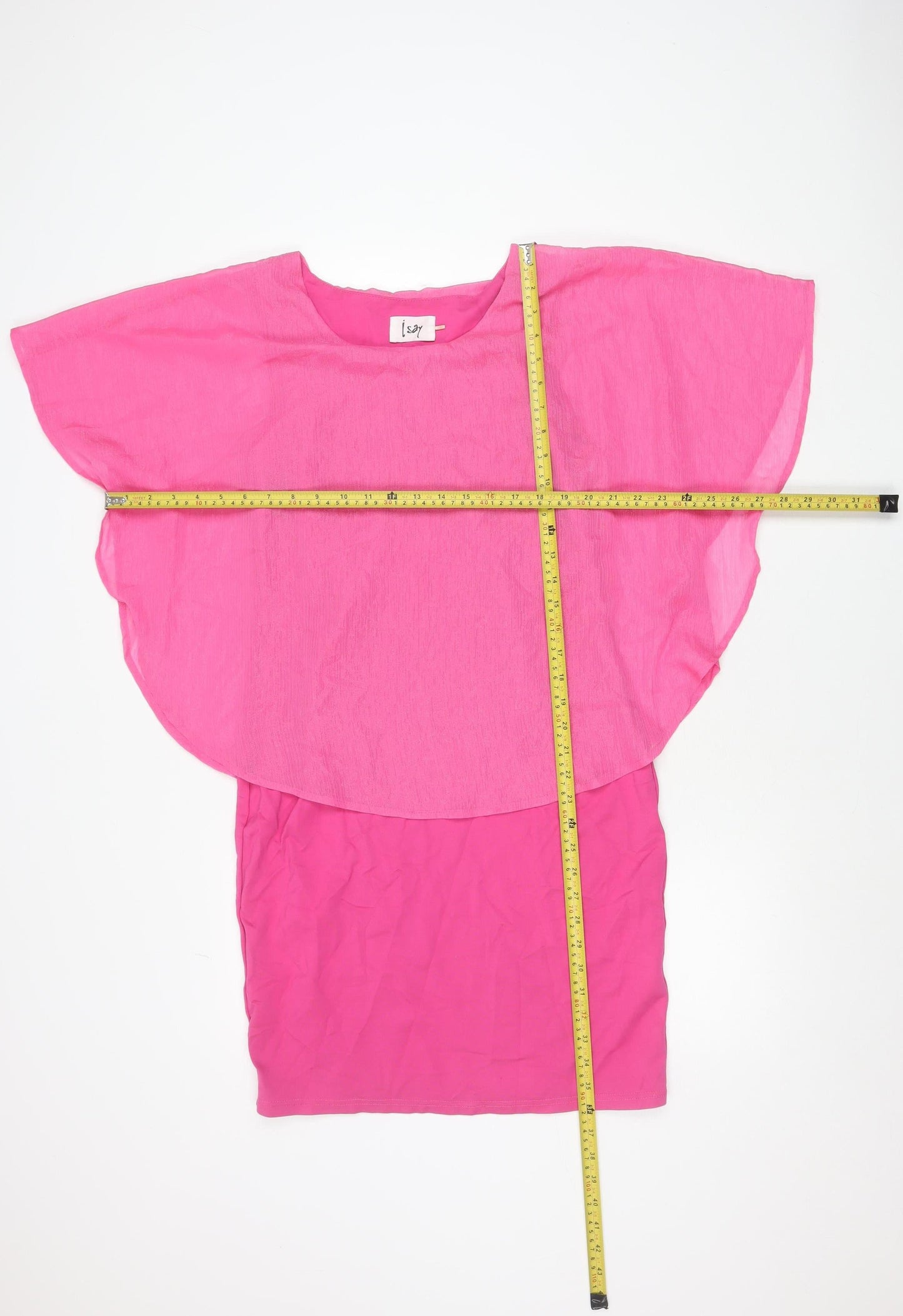 I Say Women’s Pink Asymmetric Sleeveless Dress Size S