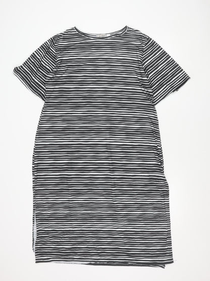 Collectif Women’s Black White Striped Shift Dress Size 20 Plus