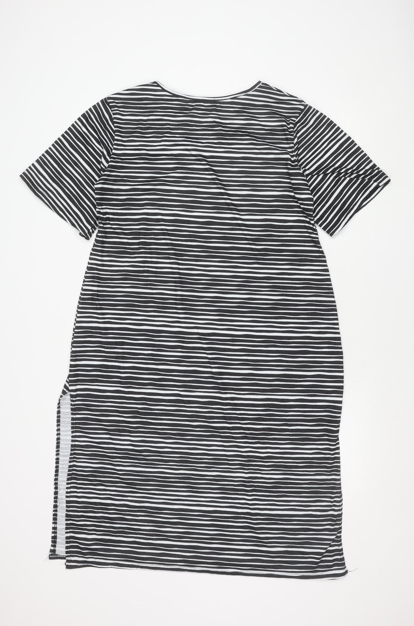 Collectif Women’s Black White Striped Shift Dress Size 20 Plus