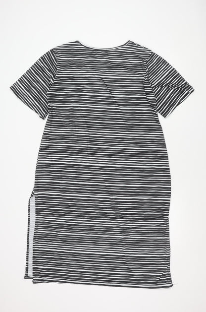 Collectif Women’s Black White Striped Shift Dress Size 20 Plus