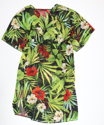 Soon Women’s Multicoloured Floral Kaftan Dress L Asymmetric Summer