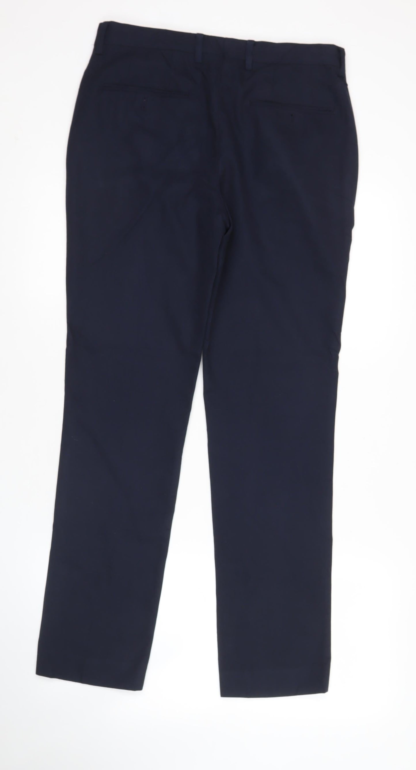Topman Men’s Blue Slim Fit Dress Trousers 30R Polyester Viscose