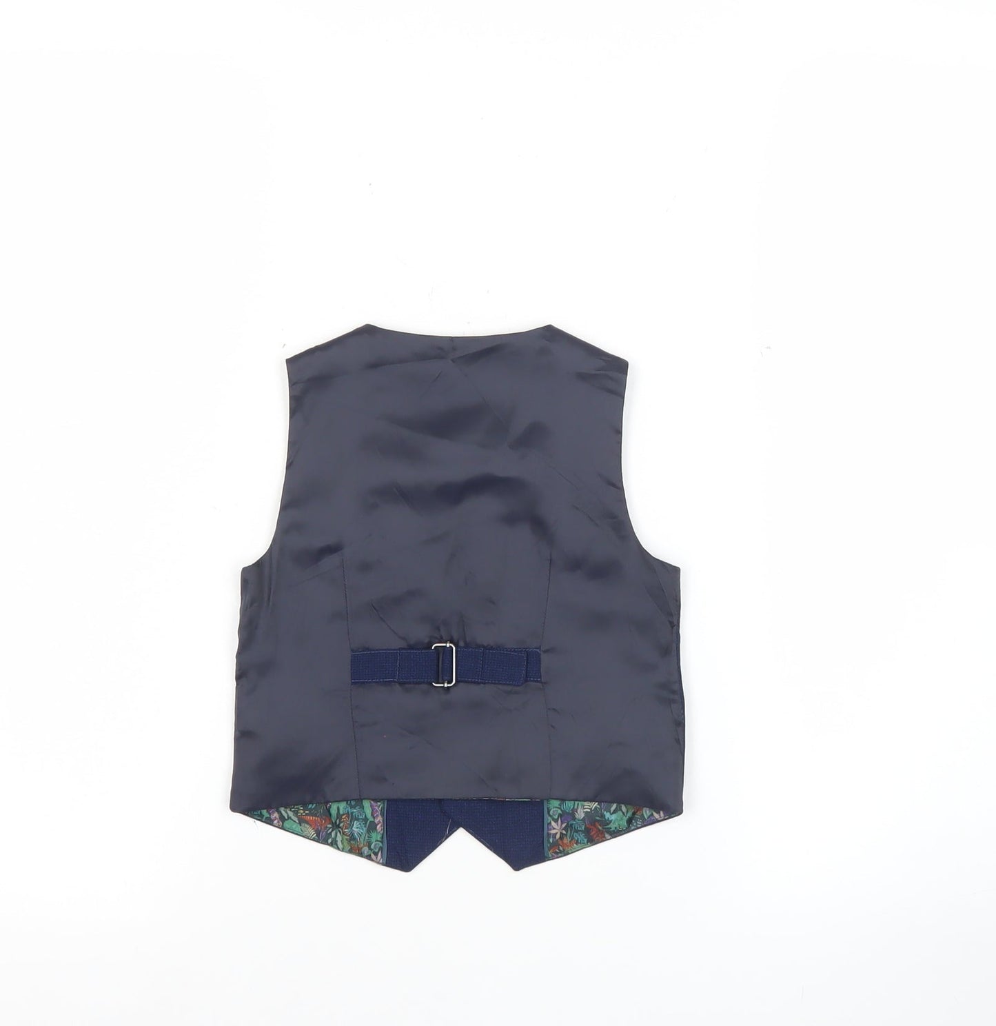 Next Boys Blue Waistcoat 2XS Formal Wedding Party Suit Vest