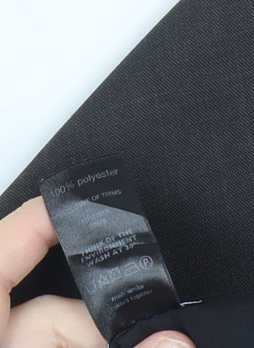 F&F Men’s Black Dress Pants Size 38x31 Regular Fit Trousers