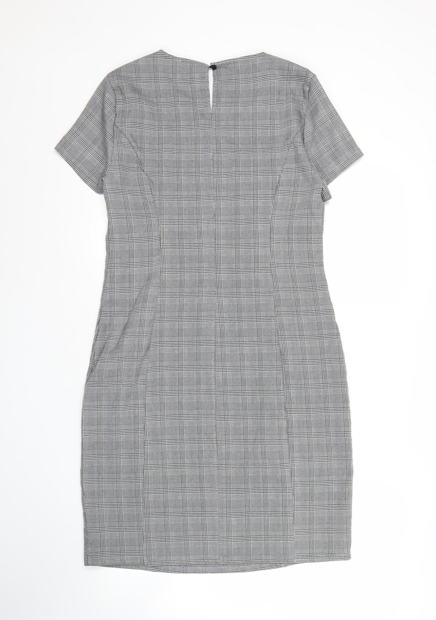 Apricot Women’s Grey Check Sheath Dress Size 12 Workwear