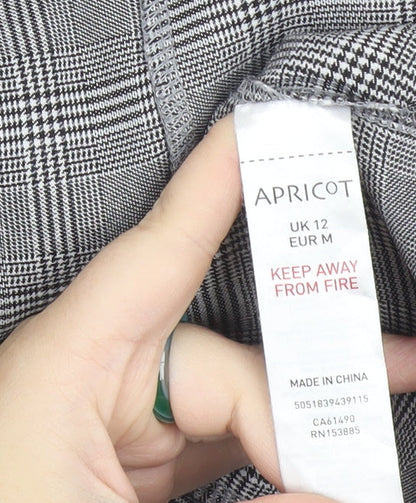Apricot Women’s Grey Check Sheath Dress Size 12 Workwear