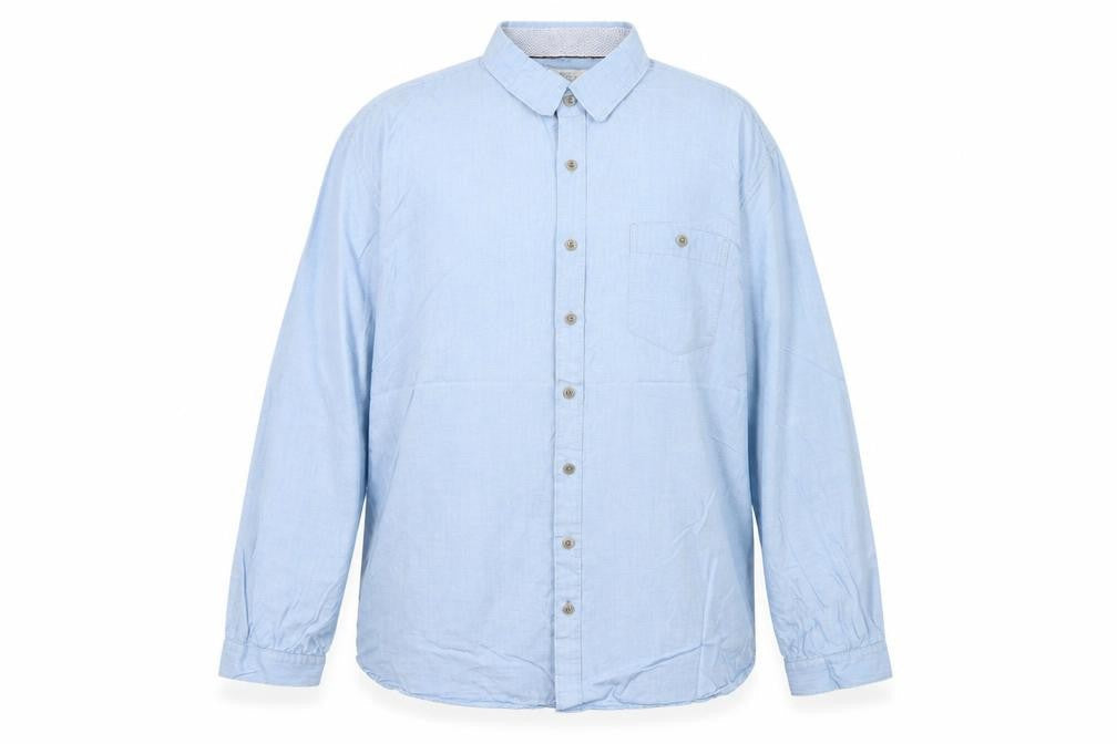 Williams & Brown Men's Blue XL Button-Up Long Sleeve Shirt