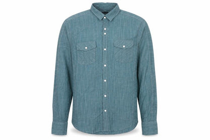 INC International Concepts Men's Green Medium Button-Up Cotton Shirt