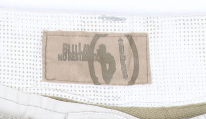 Billabong Mens Beige Cargo Shorts Size 34 Belted Cotton Summer