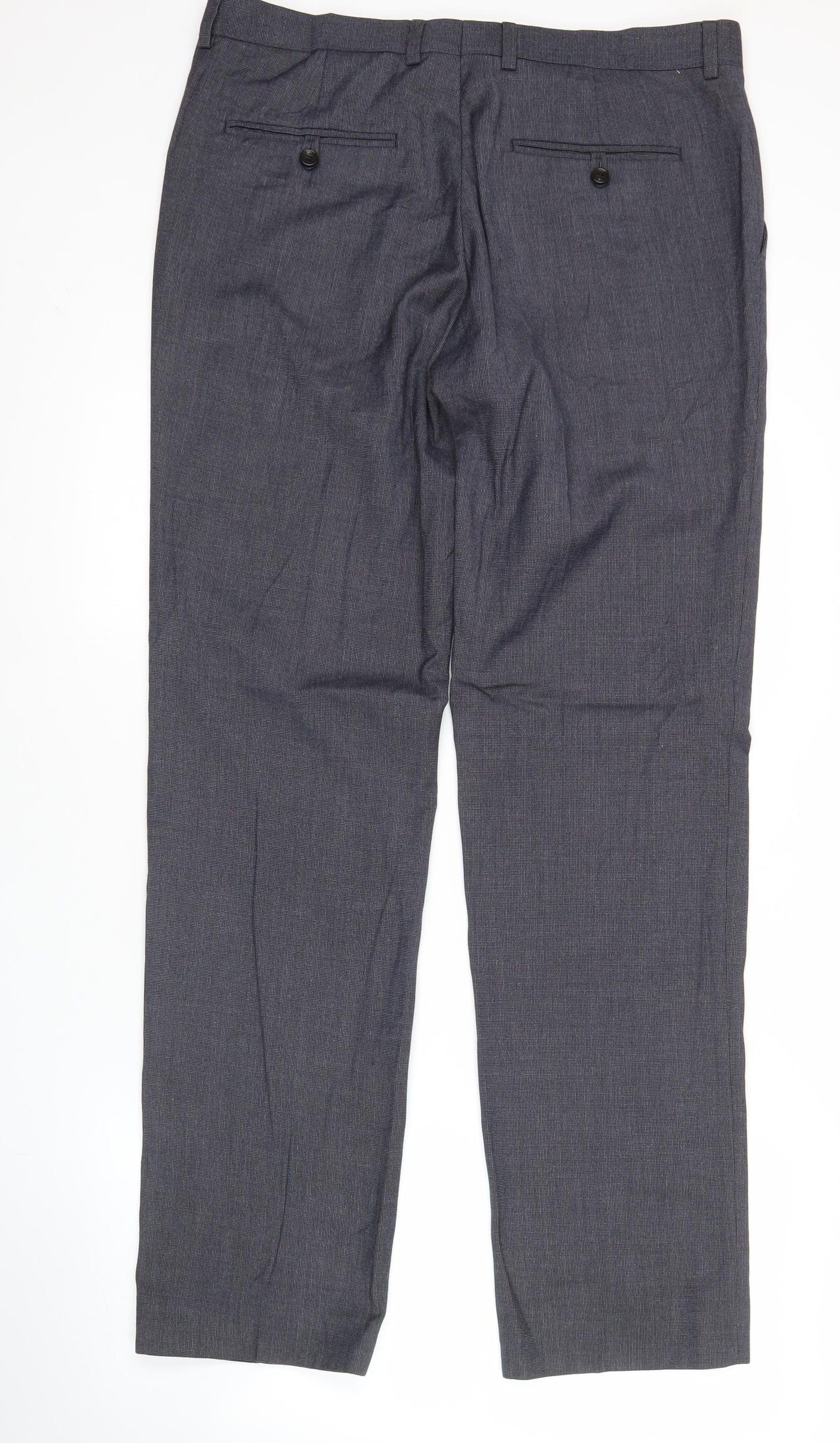 Burton Menswear Mens Grey 34L Classic Fit Dress Trousers