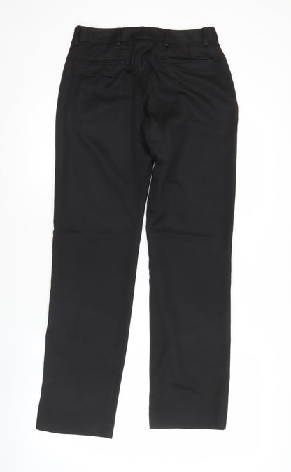 Brook Taverner Womens Black Classic Dress Pants Size 12 Straight Leg